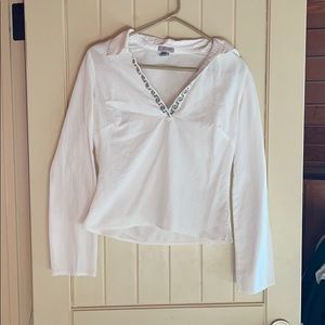 Hollister Blouse with flower embroidery